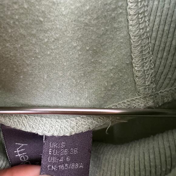 Sweaty Betty Mock Neck Fleece Hoodie Mint Green Size 4 / 6 (Small) - Picture 6 of 15